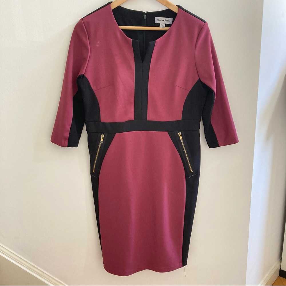 Color block Sheath Dress | Size 12P